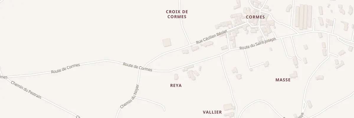 Plan du 2465 Rte de Cormes à Ardoix