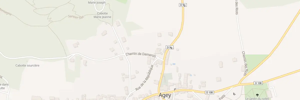 Plan du 2 Chem de Dameron à Agey