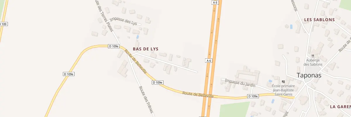 Plan du 119 Imp des Lilas à Taponas