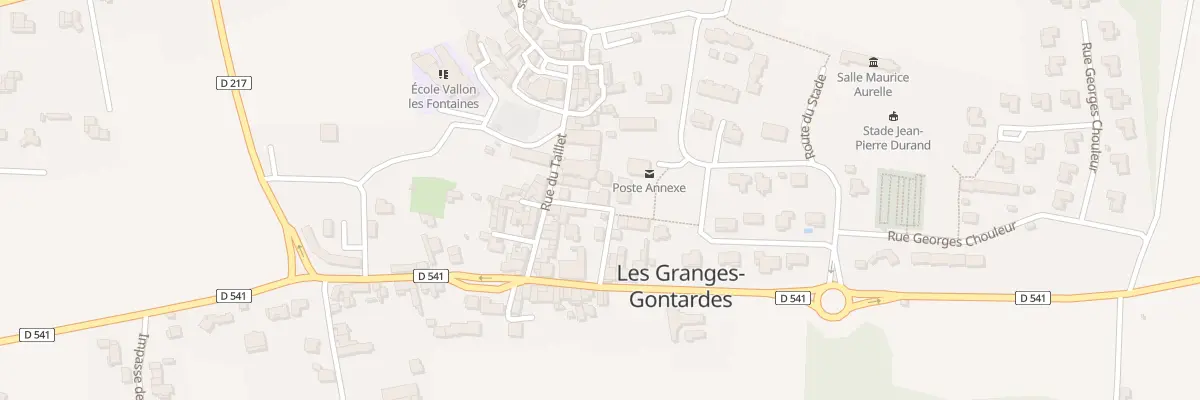 Plan du 12 Rue de la Mairie aux Granges-Gontardes
