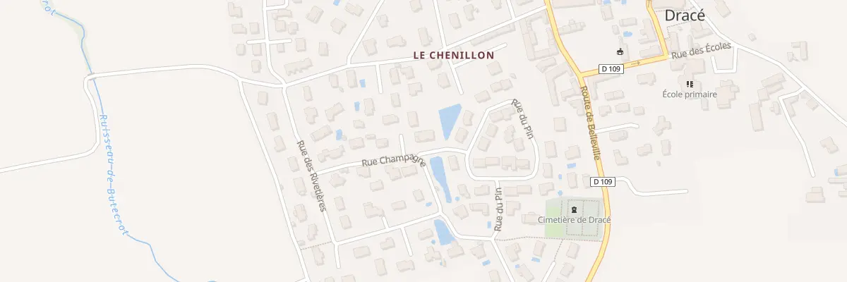 Plan du 100 Rue Champagne à Dracé