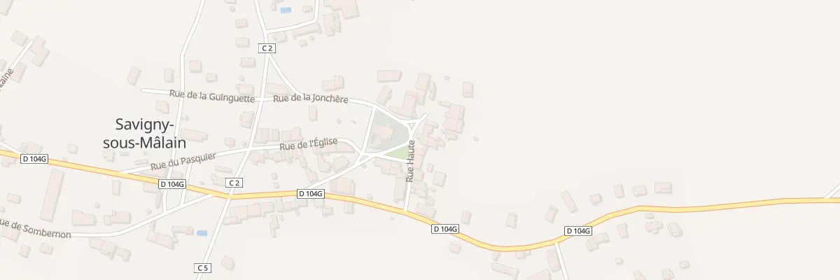 Plan du 16 Rue Haute à Savigny-sous-Mâlain