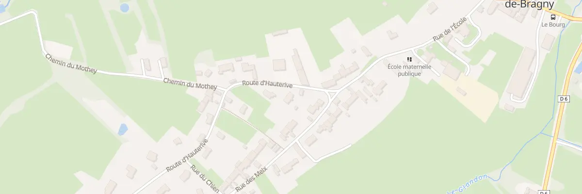 Plan du 3 Rte d’Hauterive à La Chapelle-de-Bragny
