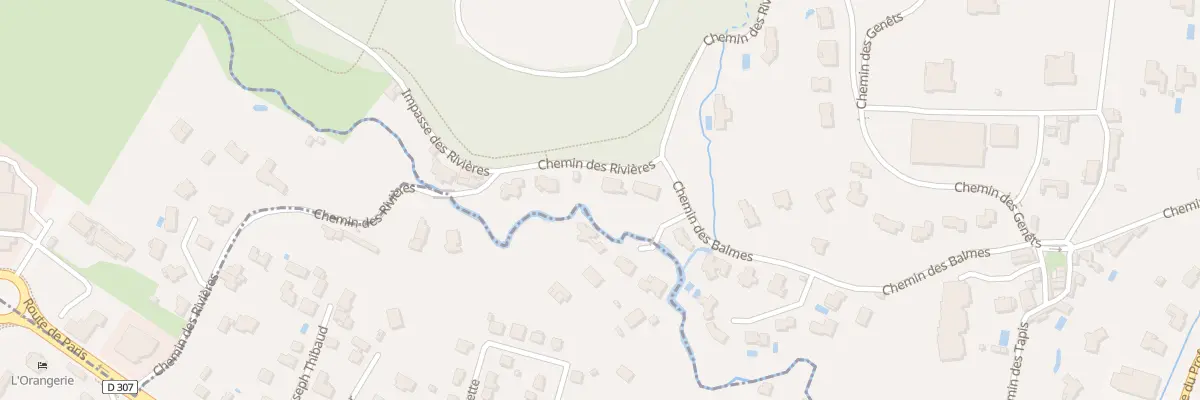 Plan du 61 Che des Rivières à Écully