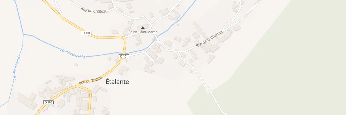 Plan du 3 Rue de la Charme à Étalante