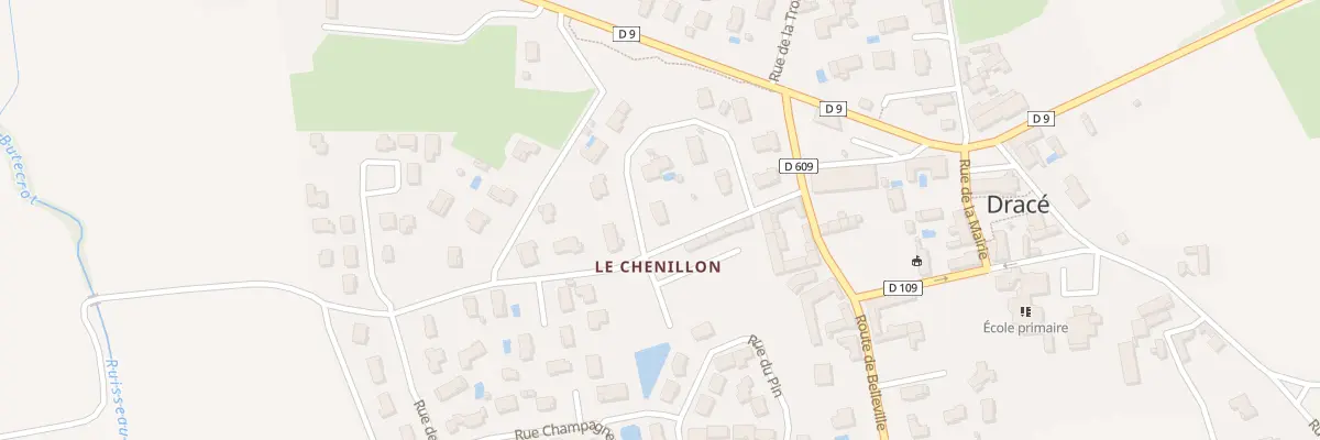 Plan du 203 Rue du Chenillon à Dracé