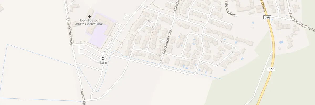Plan du 24 Rue Simone Veil à Montélimar