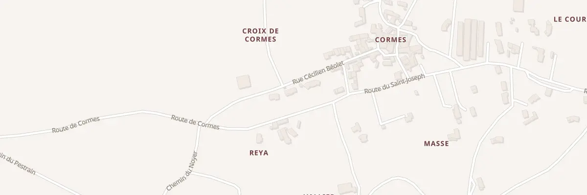 Plan du 2515 Rte de Cormes à Ardoix