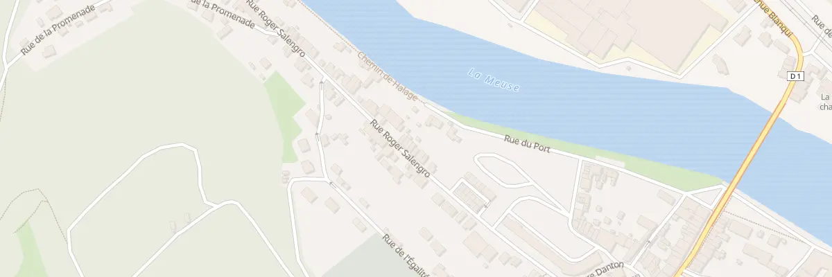 Plan du 38 Rue Roger Salengro à Bogny-sur-Meuse