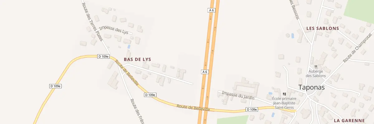 Plan du 171 Imp des Lilas à Taponas