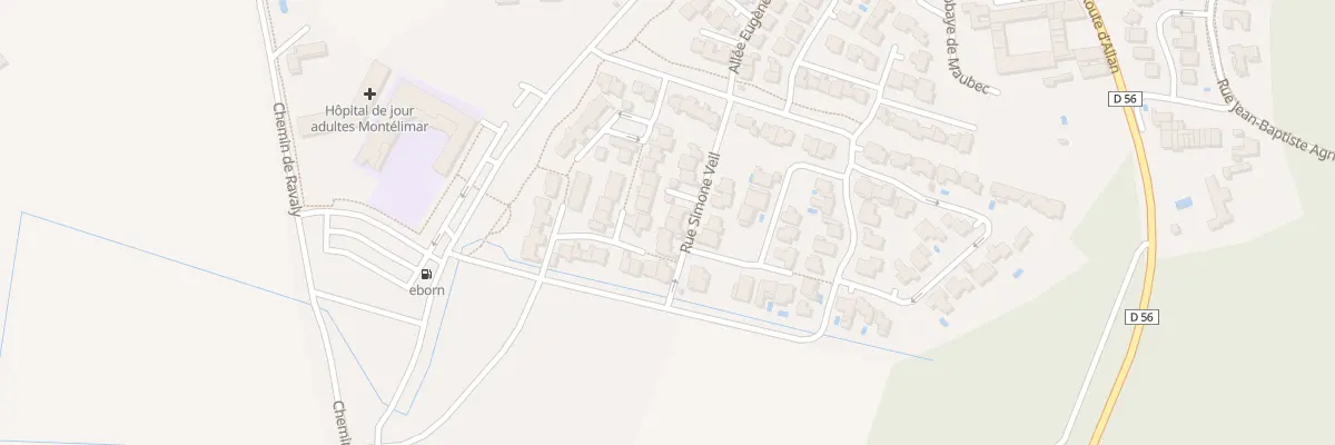 Plan du 9999 Rue Simone Veil à Montélimar