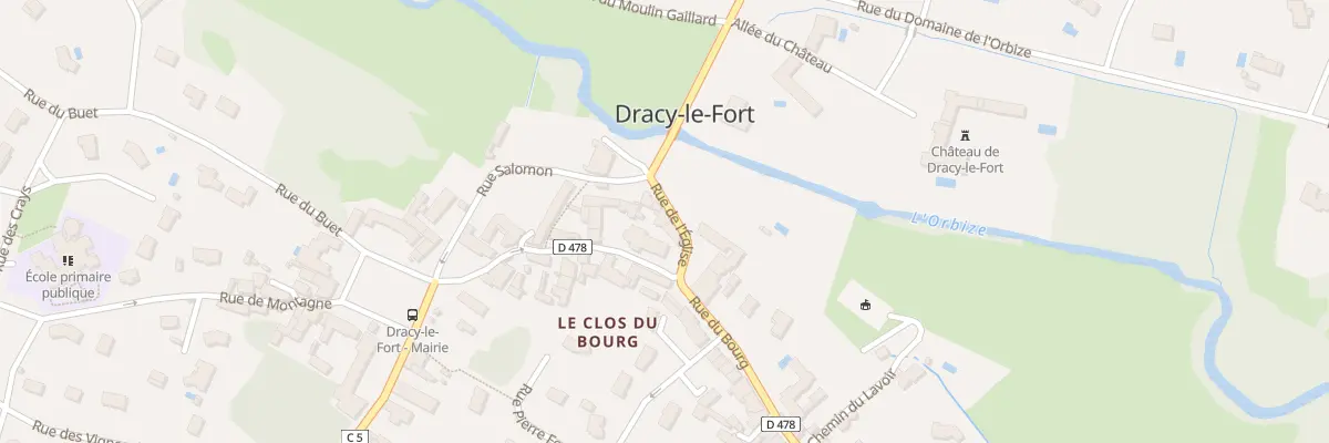 Plan du 11 Rue de l’Eglise à Dracy-le-Fort