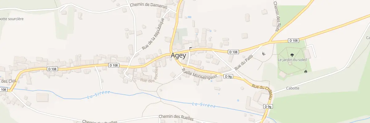 Plan du 1 Rue du Château à Agey