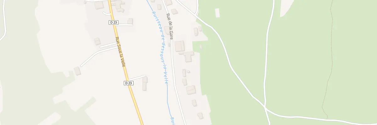 Plan du 23 Rue de la Gare à Nantoux