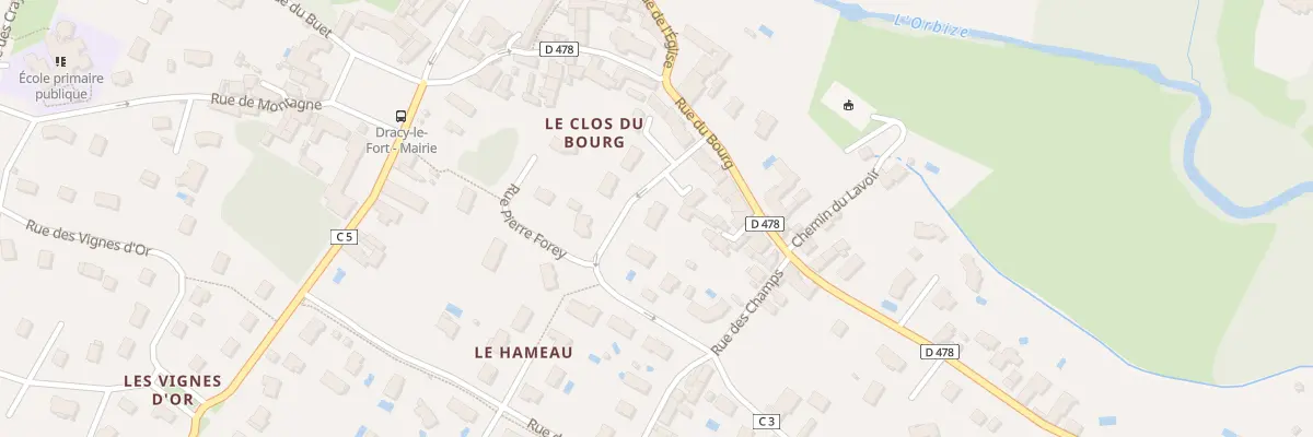 Plan du 1 Rue Pierre Forey à Dracy-le-Fort