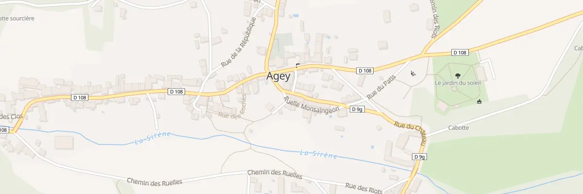 Plan du 2 Rue du Château à Agey