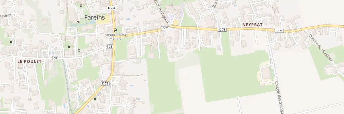 Plan du 5707 Au Village à Fareins