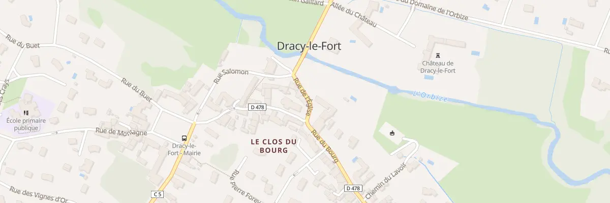 Plan du 9 Rue de l’Eglise à Dracy-le-Fort