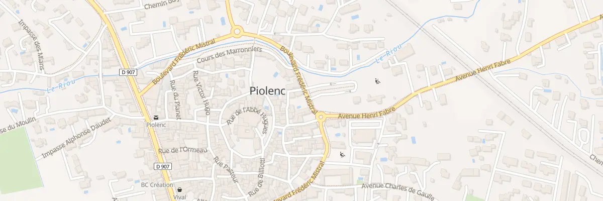 Plan du 360 Bd Frédéric Mistral à Piolenc