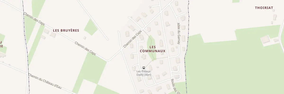 Plan du 5215 Les Communaux à Chânes