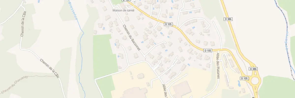 Plan du 247 Che de Baconnet à Montagny