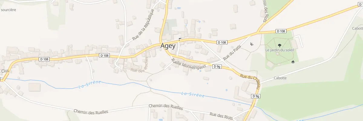 Plan du 4 Rue du Château à Agey