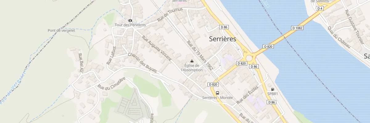 Plan du 5932 Rue Auguste Vincent à Serrières