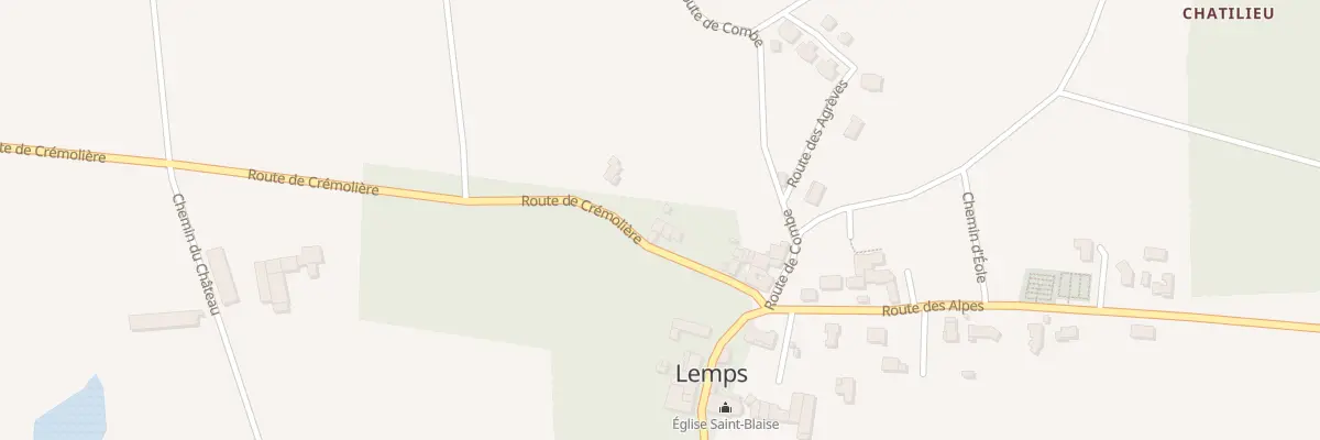 Plan du 80 Rte de Crémolière à Lemps