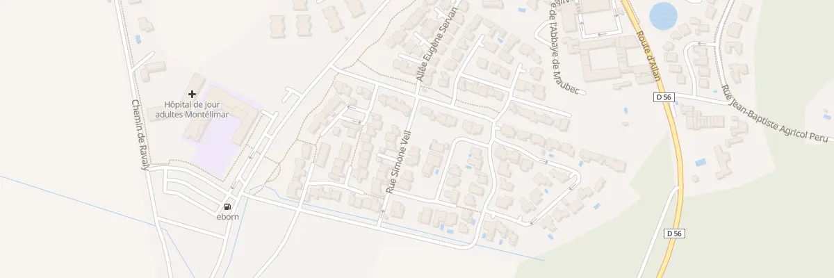 Plan du 3 Rue Simone Veil à Montélimar