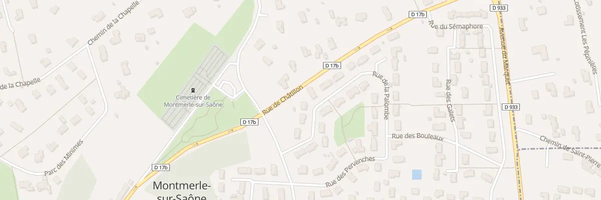 Plan du 240 Rue de la Palombe à Montmerle-sur-Saône