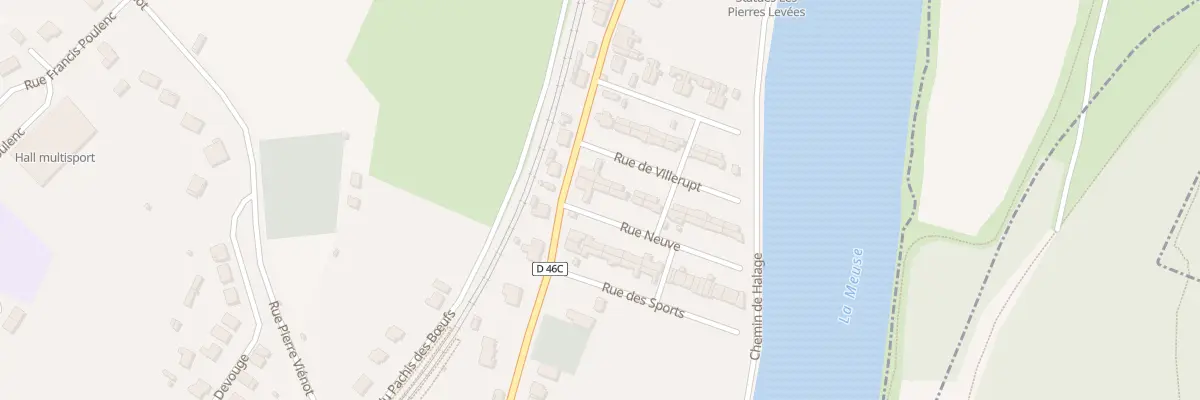 Plan du 1 Rue Neuve à Aubrives