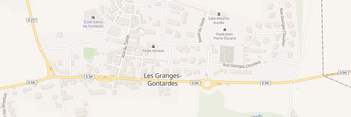 Plan du 8 Rue des Grèzes aux Granges-Gontardes