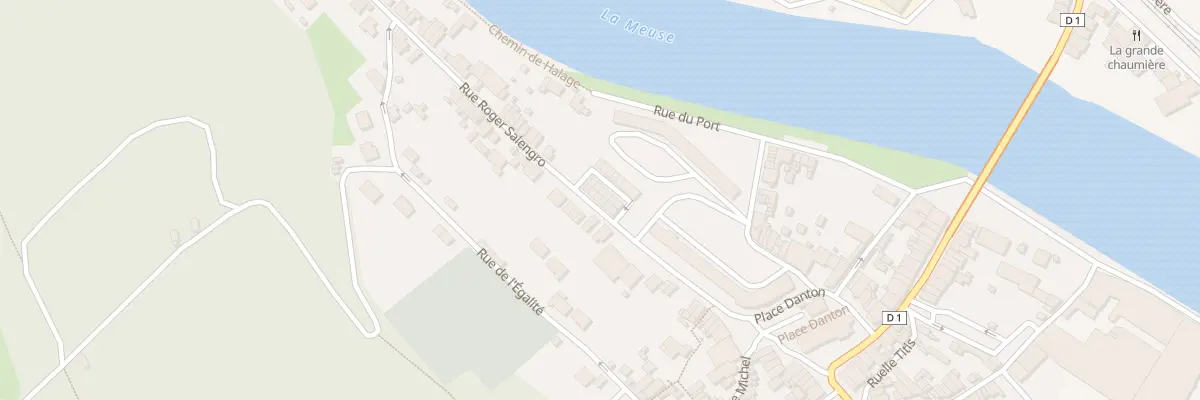 Plan du 22 Rue Roger Salengro à Bogny-sur-Meuse