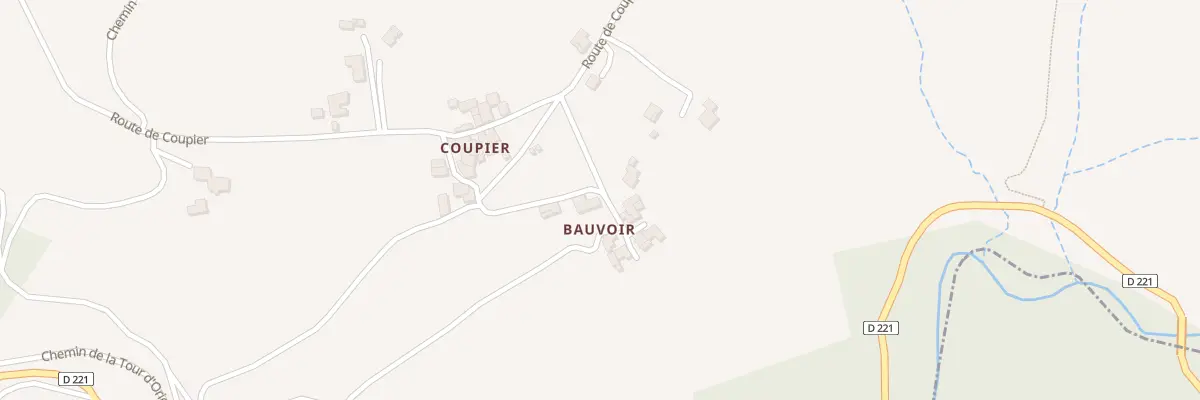 Plan du 240B Rte de Beauvoir à Ardoix