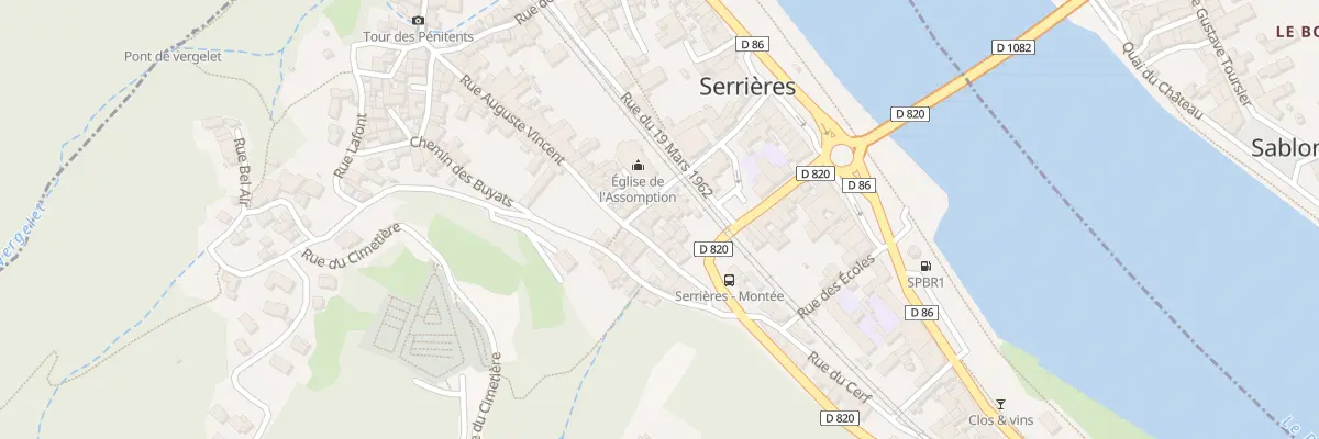Plan du 125 Rue Seyve Buisset à Serrières