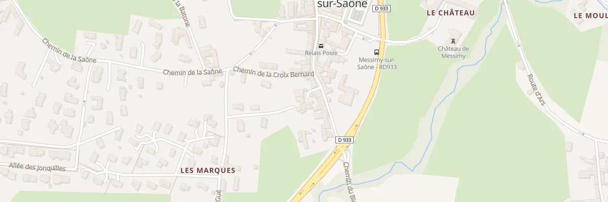 Plan du 75B Che du Gué à Messimy-sur-Saône