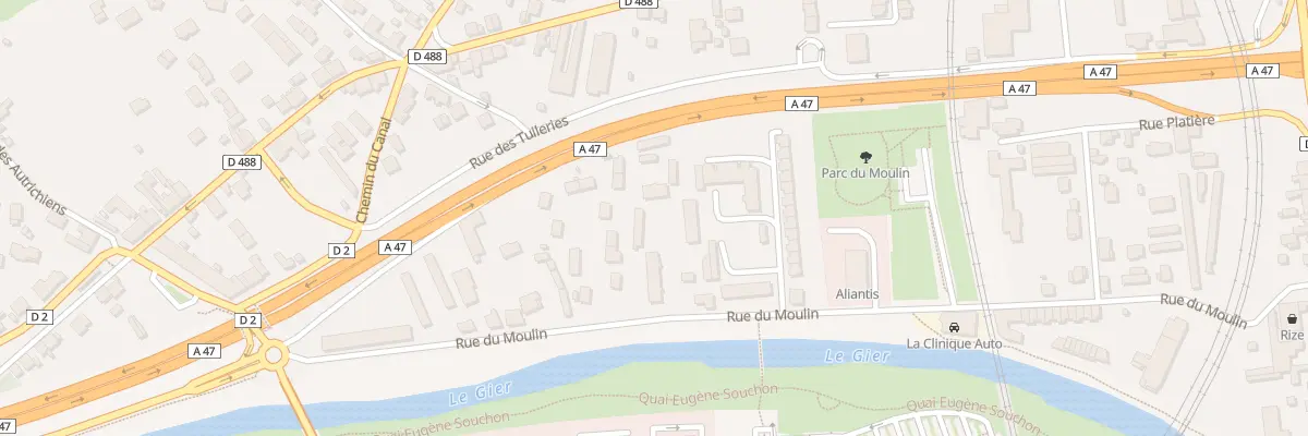 Plan du 40 Rue du Moulin à Givors