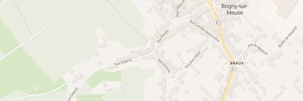 Plan du 50 Rue Baudin à Bogny-sur-Meuse