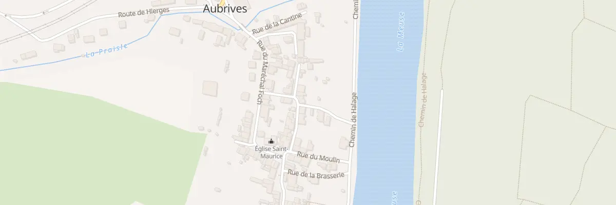 Plan du 12 Rue du Père Georges à Aubrives