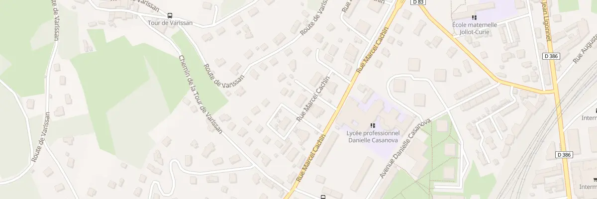Plan du 38 Rue Marcel Cachin à Givors
