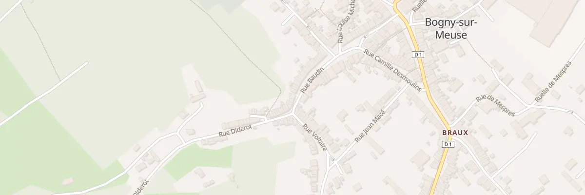 Plan du 44 Rue Baudin à Bogny-sur-Meuse