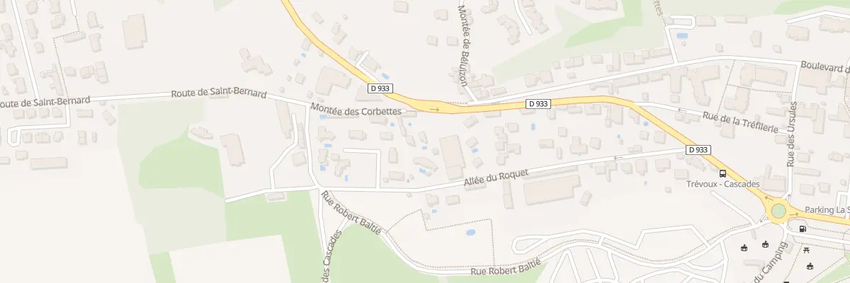 Plan du 290B All du Roquet à Trévoux