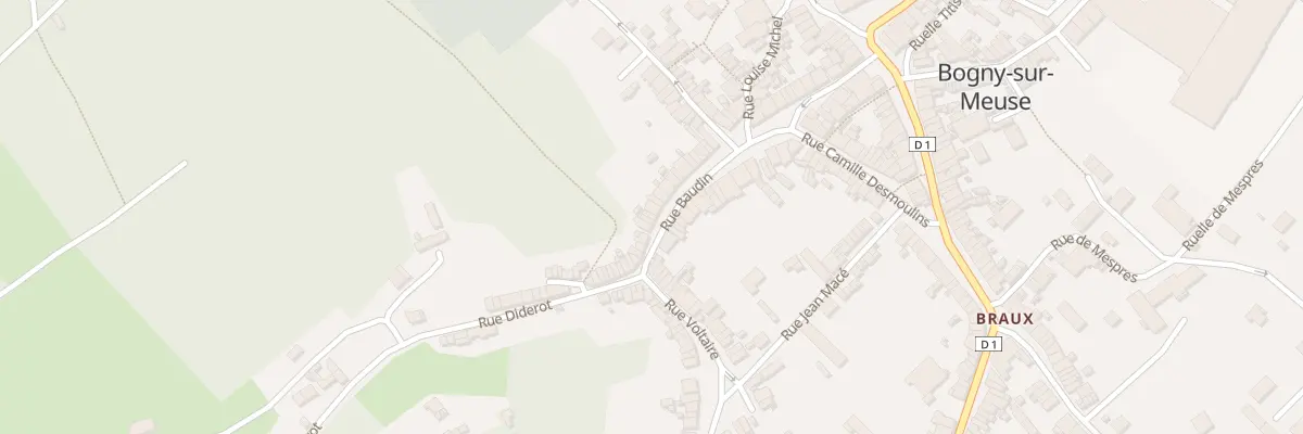Plan du 38 Rue Baudin à Bogny-sur-Meuse
