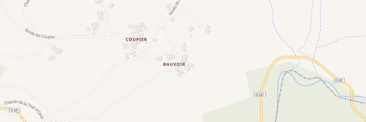 Plan du 255 Rte de Beauvoir à Ardoix