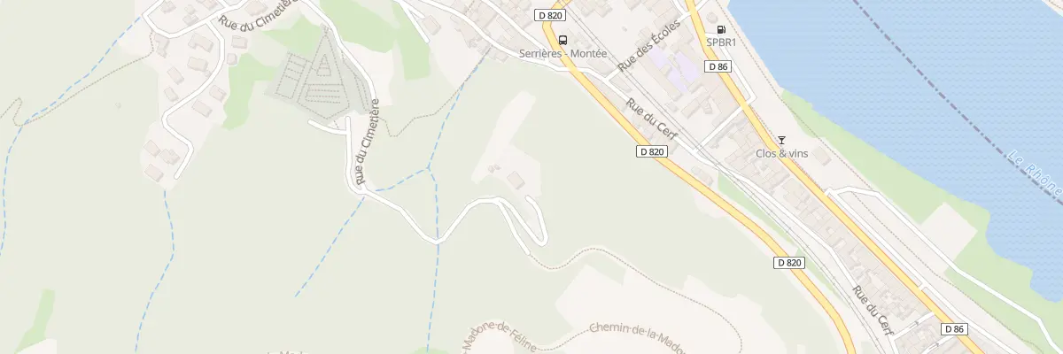 Plan du 5480 Les Meribets à Serrières