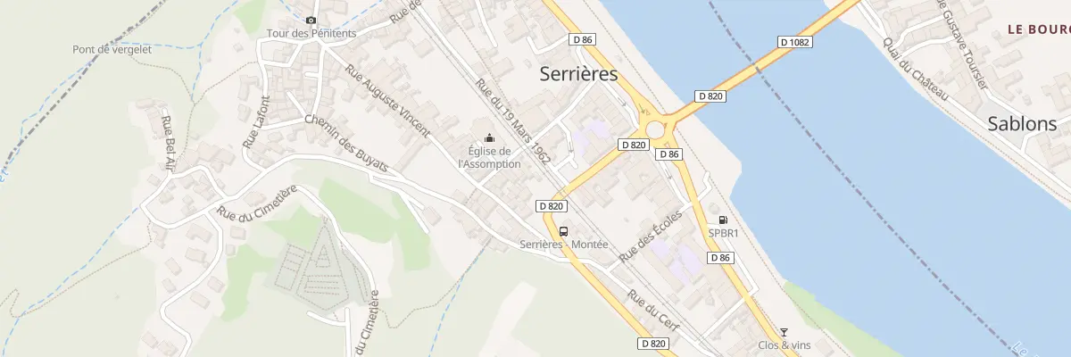 Plan du 100 Rue Michel Gautier à Serrières
