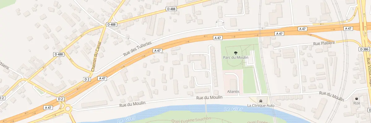 Plan du 34 Rue du Moulin à Givors