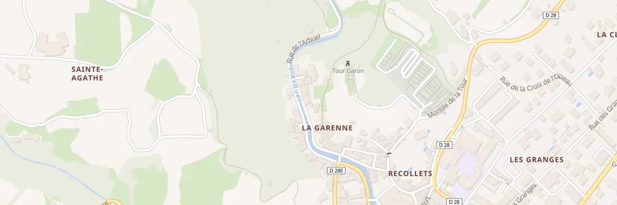 Plan du 8 Rue de la Garenne à Condrieu