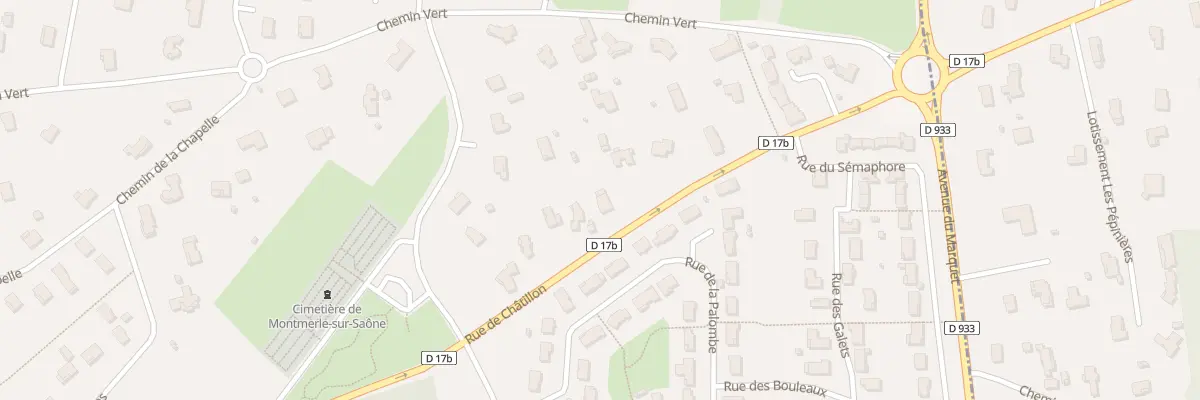 Plan du 731 Rue de Chatillon à Montmerle-sur-Saône
