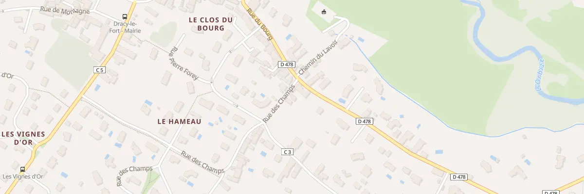 Plan du 1B Rue des Champs à Dracy-le-Fort